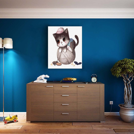 Tęskniący kotek 30x30cm