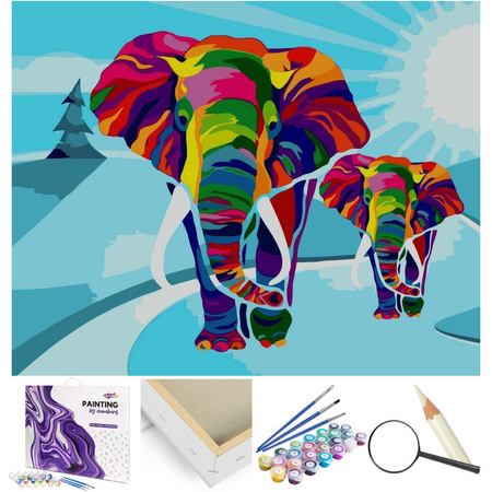 Kolorowe Słonie Proste