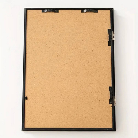 4x Ramka Artystyczna Na Obrazki I Zdjęcia Dla Dzieci Drewniana Otwierana Czarna A4 34x25cm