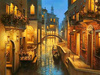 Zmierzch nad Wiecznym Miastem 40x30cm Diamond Painting Mozaika