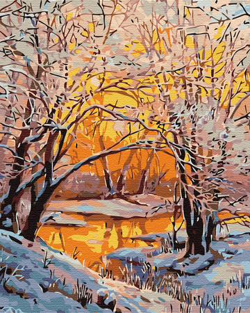 Zimowy Złocisty Las