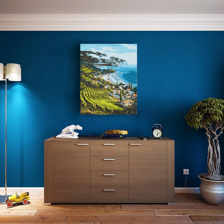 Wieś Nadmorska Malowanie Po Numerach