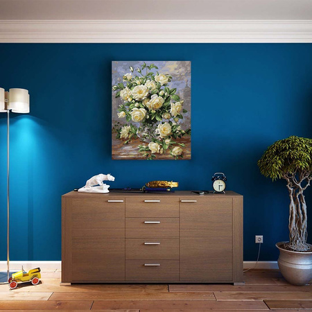 Bukiet białych róż