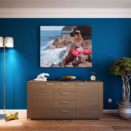 Piękno przybrzeżnych fal 50x65