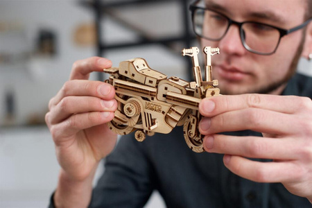 Moto Compact. Składany Skuter Puzzle 3d Drewniany Model Do Składania