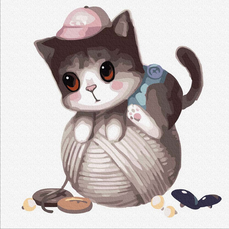 Tęskniący kotek 30x30cm