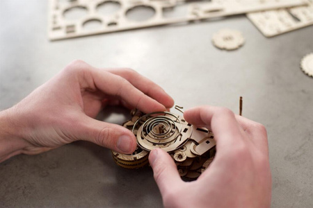 Moto Compact. Składany Skuter Puzzle 3d Drewniany Model Do Składania