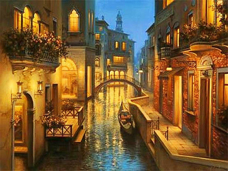 Zmierzch nad Wiecznym Miastem 40x30cm Diamond Painting Mozaika