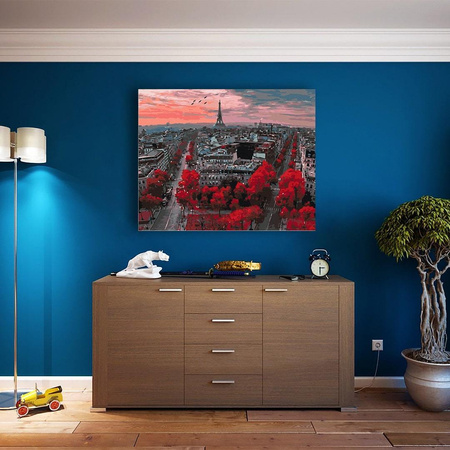 Szkarłatne Kolory Paryża Malowanie Po Numerach