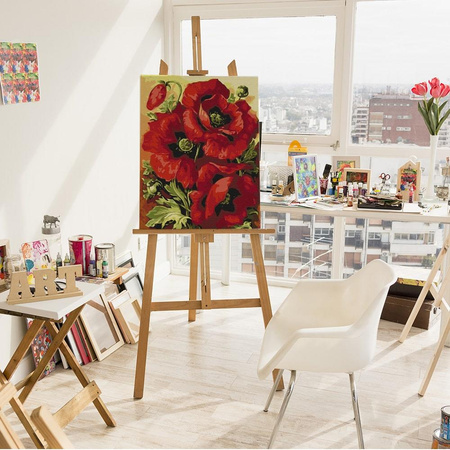 Czerwone Maki Malowanie Po Numerach