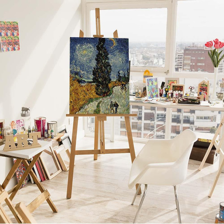 Droga z cyprysami i gwiazdą (Van Gogh)
