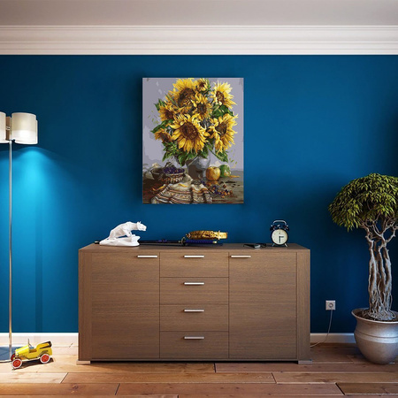 Słoneczniki i ręcznik