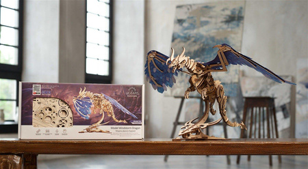 Smok Burzowy Puzzle 3d Drewniany Model Do Składania