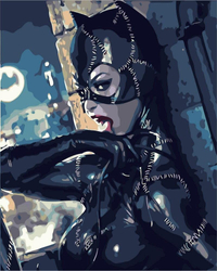 Catwoman Malowanie Po Numerach