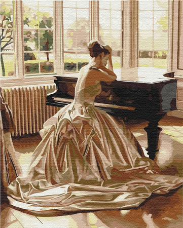 Dziewczyna przy fortepianie 40x50