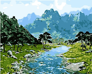 Górski krajobraz Malowanie Po Numerach
