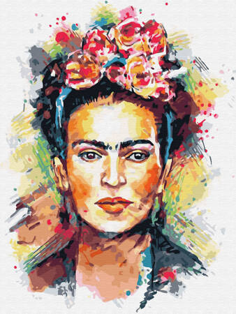Haft Diamentowy Bez Ramy Frida Kahlo - decoupage 30x40 Mozaika Diamentowa 5D