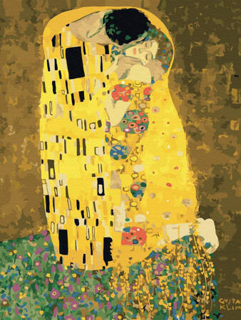 Haft Diamentowy Bez Ramy Pocałunek (Gustav Klimt) 30x40 Mozaika Diamentowa 5D