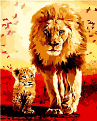 Lew i lwiątko
