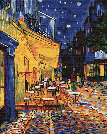 Nocna Kawiarnia W Arles. Van Gogh Malowanie Po Numerach