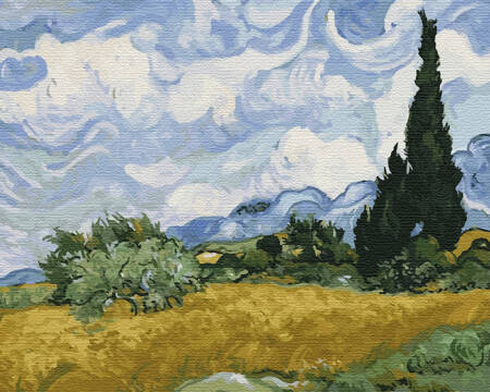 Pole Pszenicy Z Cyprysami Van Gogh