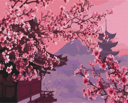 Sakura w Japonii Malowanie po Numerach