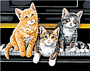 Trzy kocięta Malowanie Po Numerach
